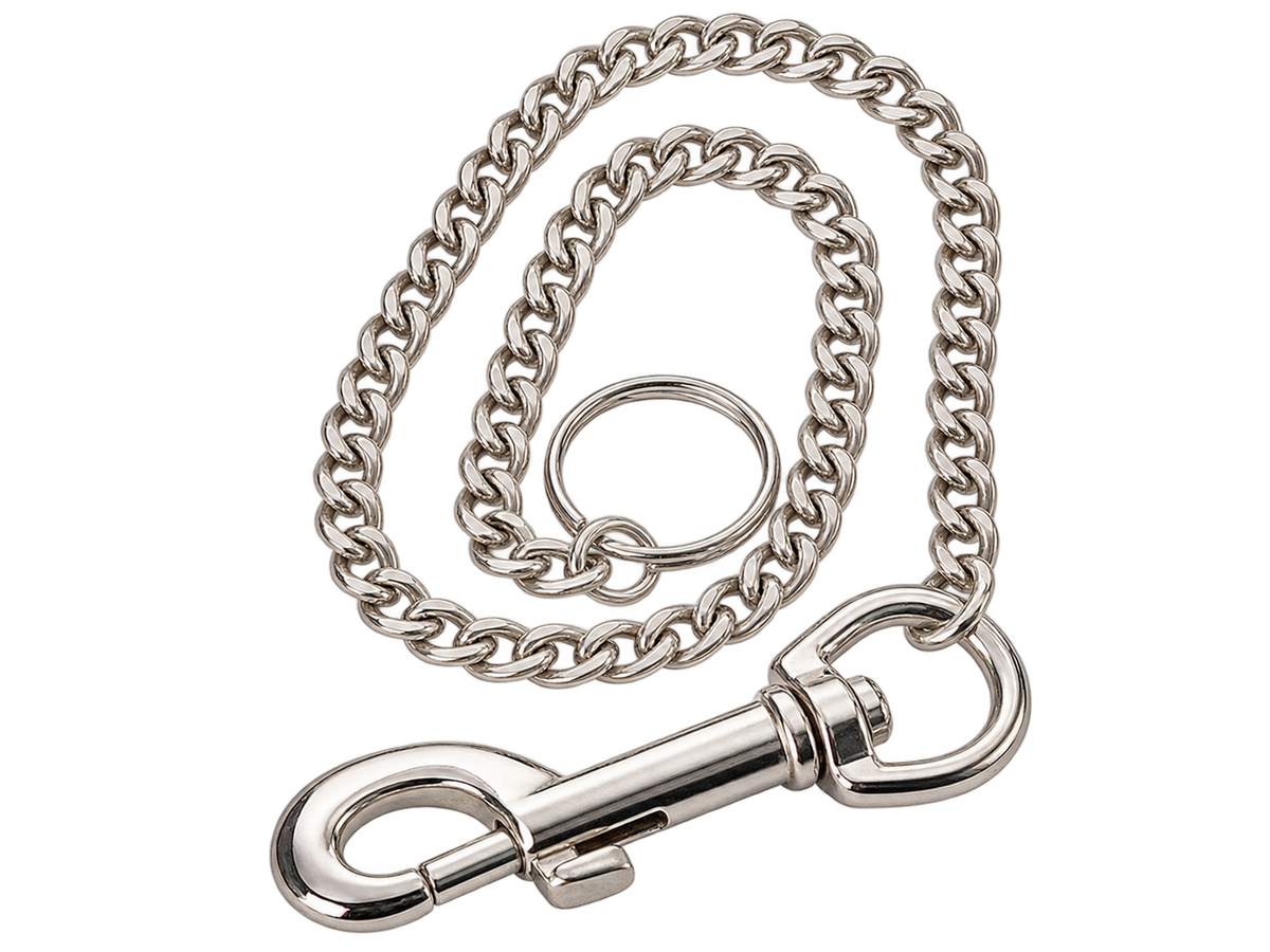 Silca Karabinerhaken mit 40 cm Kette und Schlüsselring (VE:12 Stück)