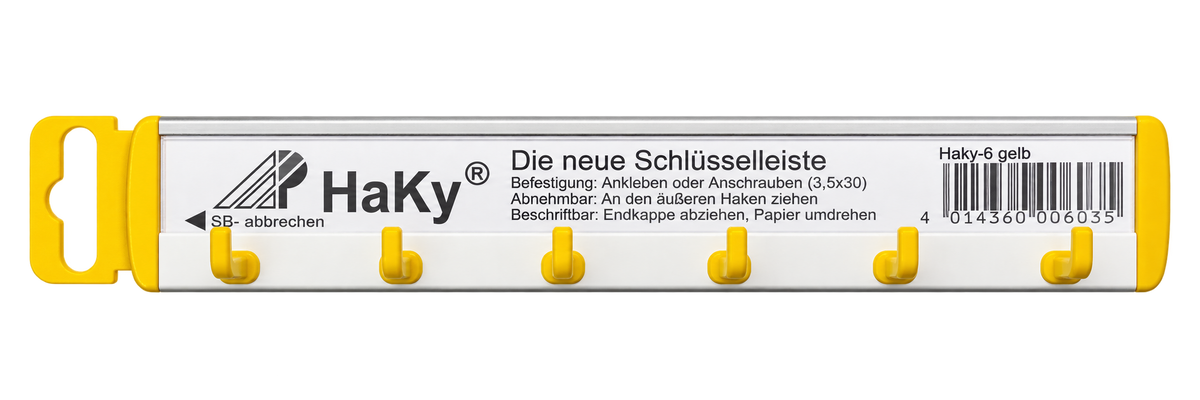 Haky Schlüsselleiste mit 6 Haken