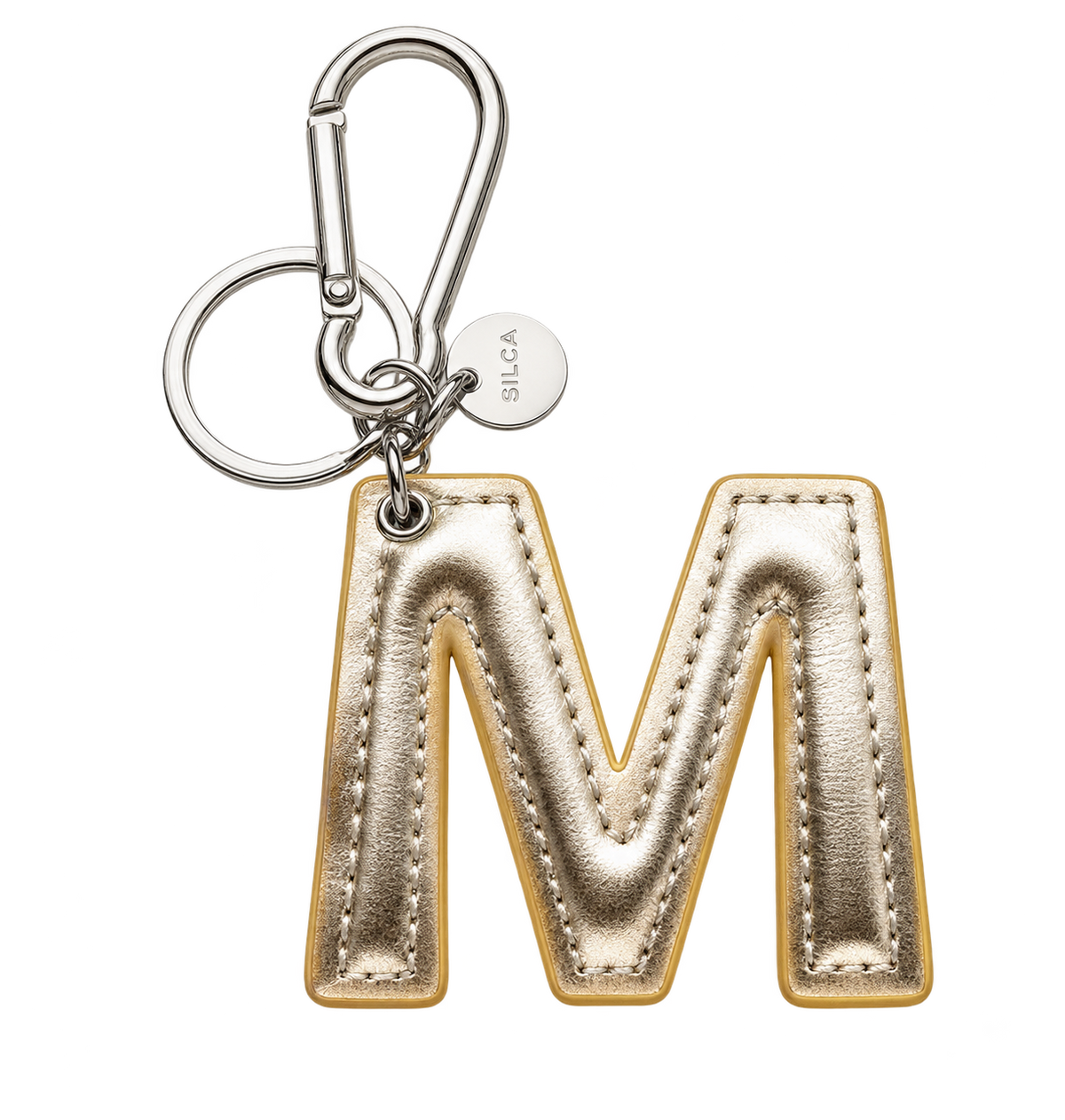 Schlüsselanhänger „M“ – Gold