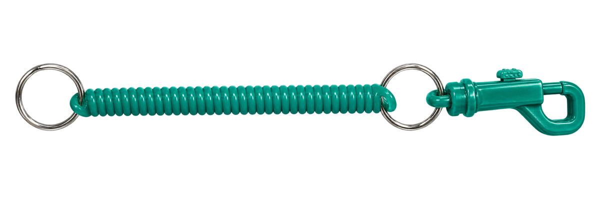 Spiral-Schlüsselanhänger mit Karabinerhaken