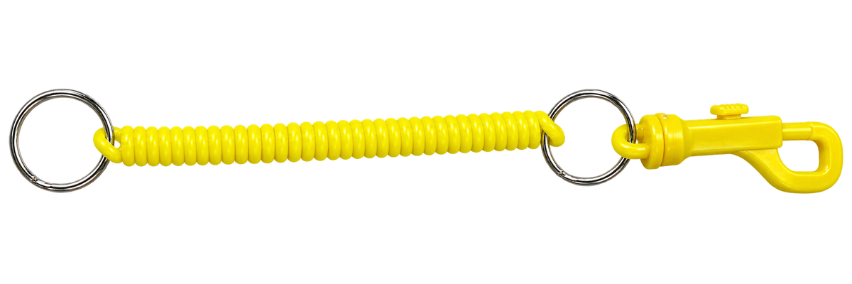 Spiral-Schlüsselanhänger mit Karabinerhaken