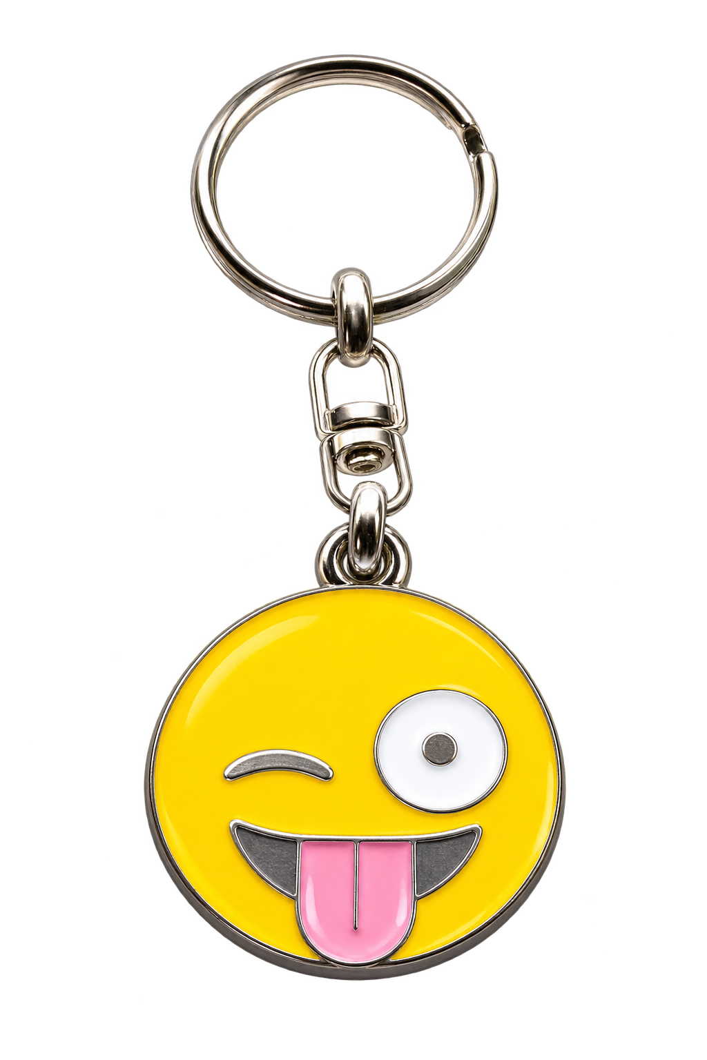 Emoji-Schlüsselanhänger – Herausgestreckte Zunge