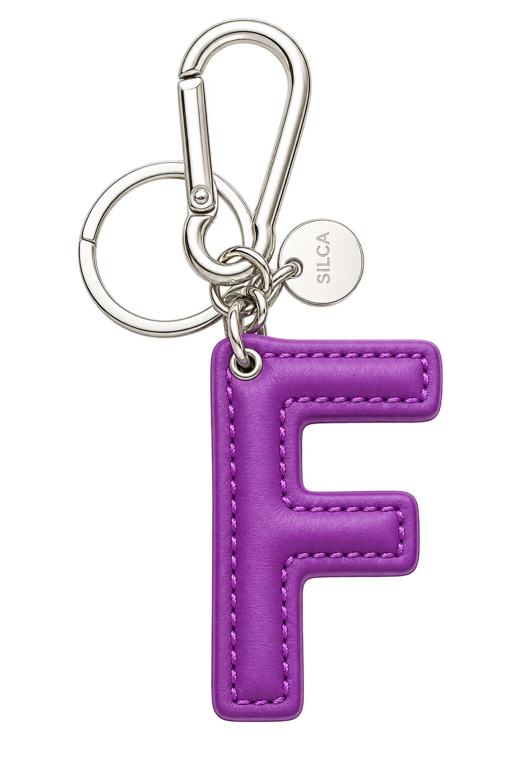 Schlüsselanhänger „F“ – Violett