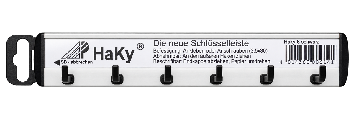 Haky Schlüsselleiste mit 6 Haken