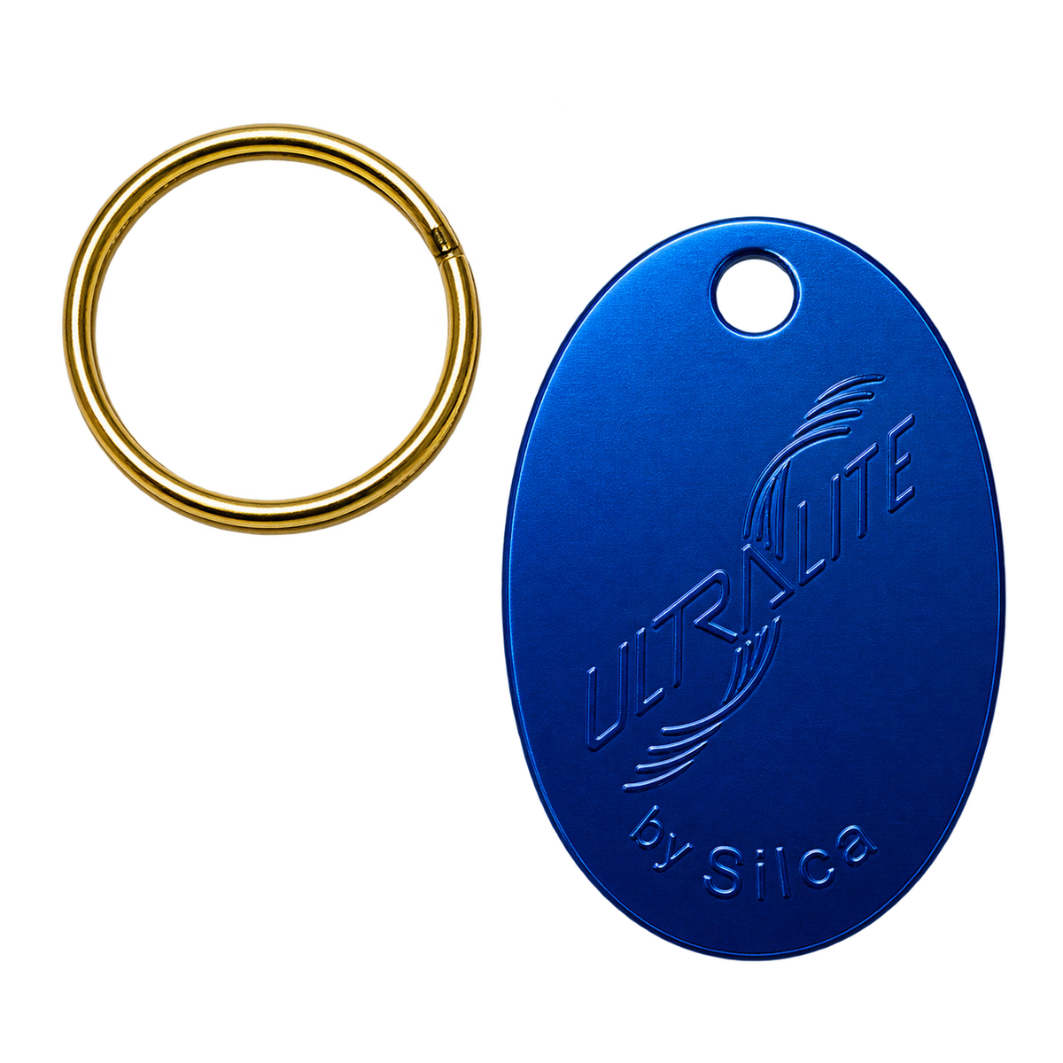 Schlüsselanhänger mit Gravur – Oval, Metall, verschiedene Farben