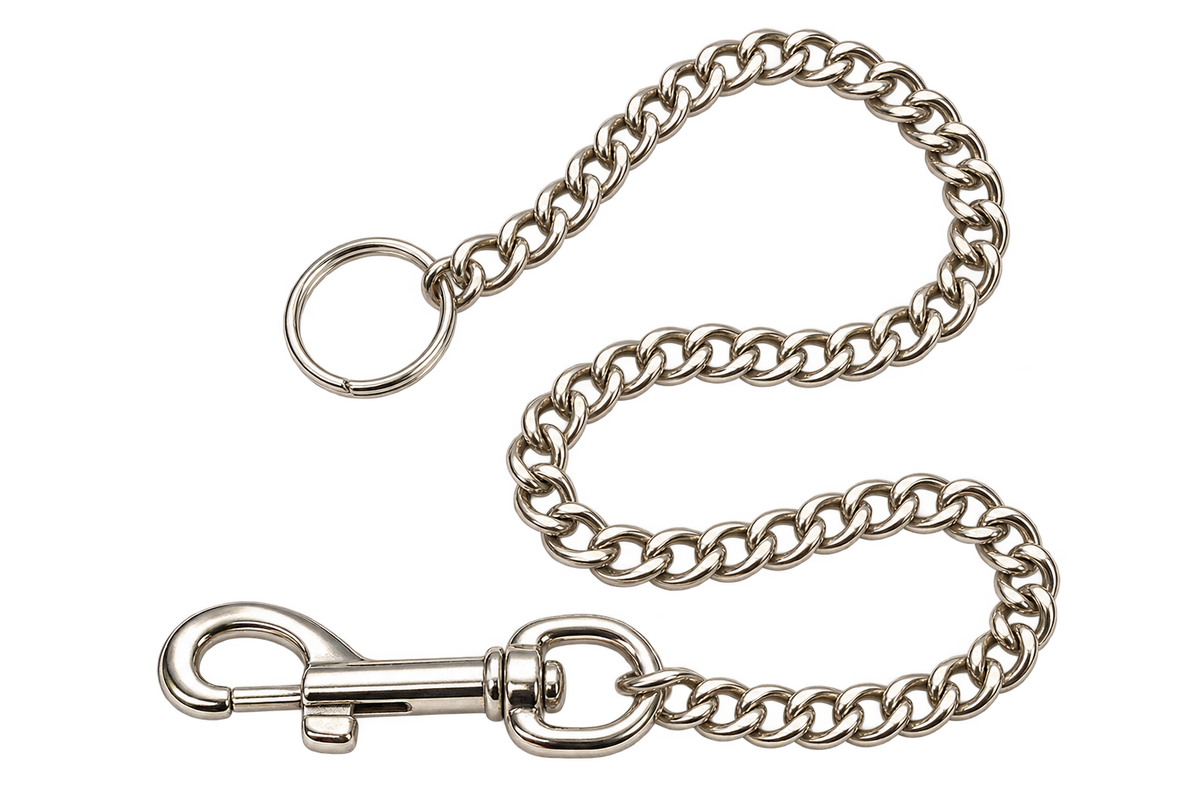 Silca Karabinerhaken mit 30 cm Kette und Schlüsselring (VE: 12 Stück)