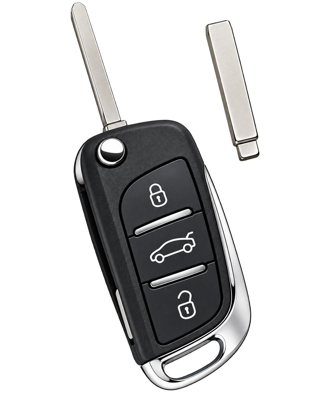 3-Tasten Klappschlüssel für Citroën, Peugeot, Fiat, Lancia und Toyota