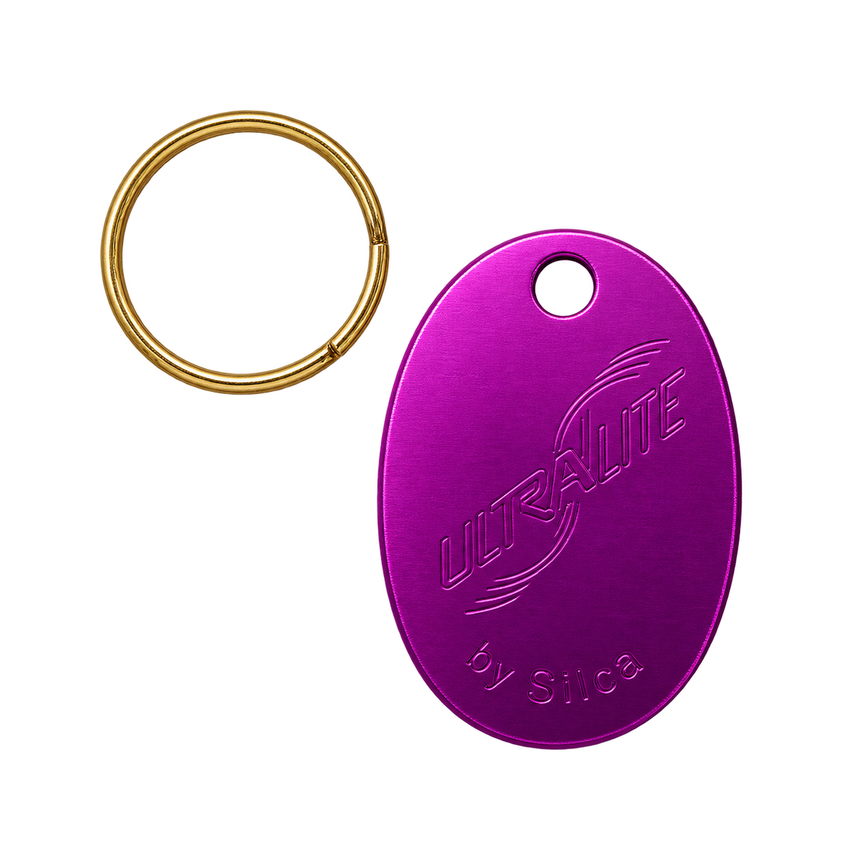 Schlüsselanhänger mit Gravur – Oval, Metall, verschiedene Farben