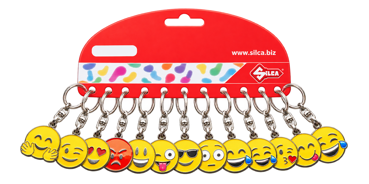 Emoji-Schlüsselanhänger-Set