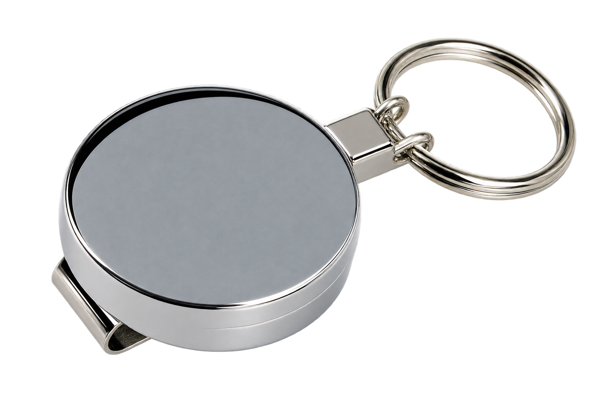 Schlüsselanhänger mit Rollerclip – Ø 40 mm
