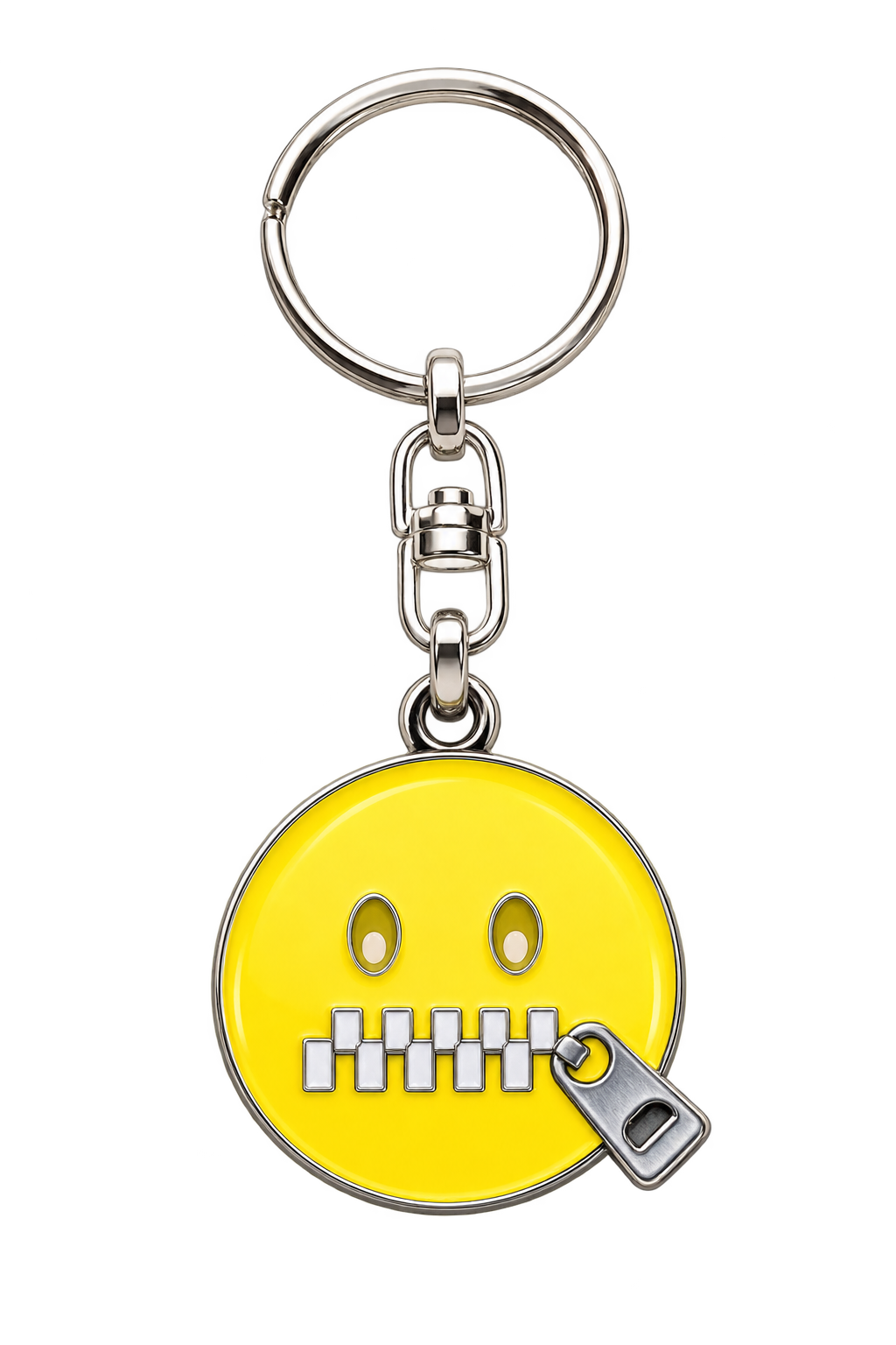 Emoji-Schlüsselanhänger – Reißverschlussmund