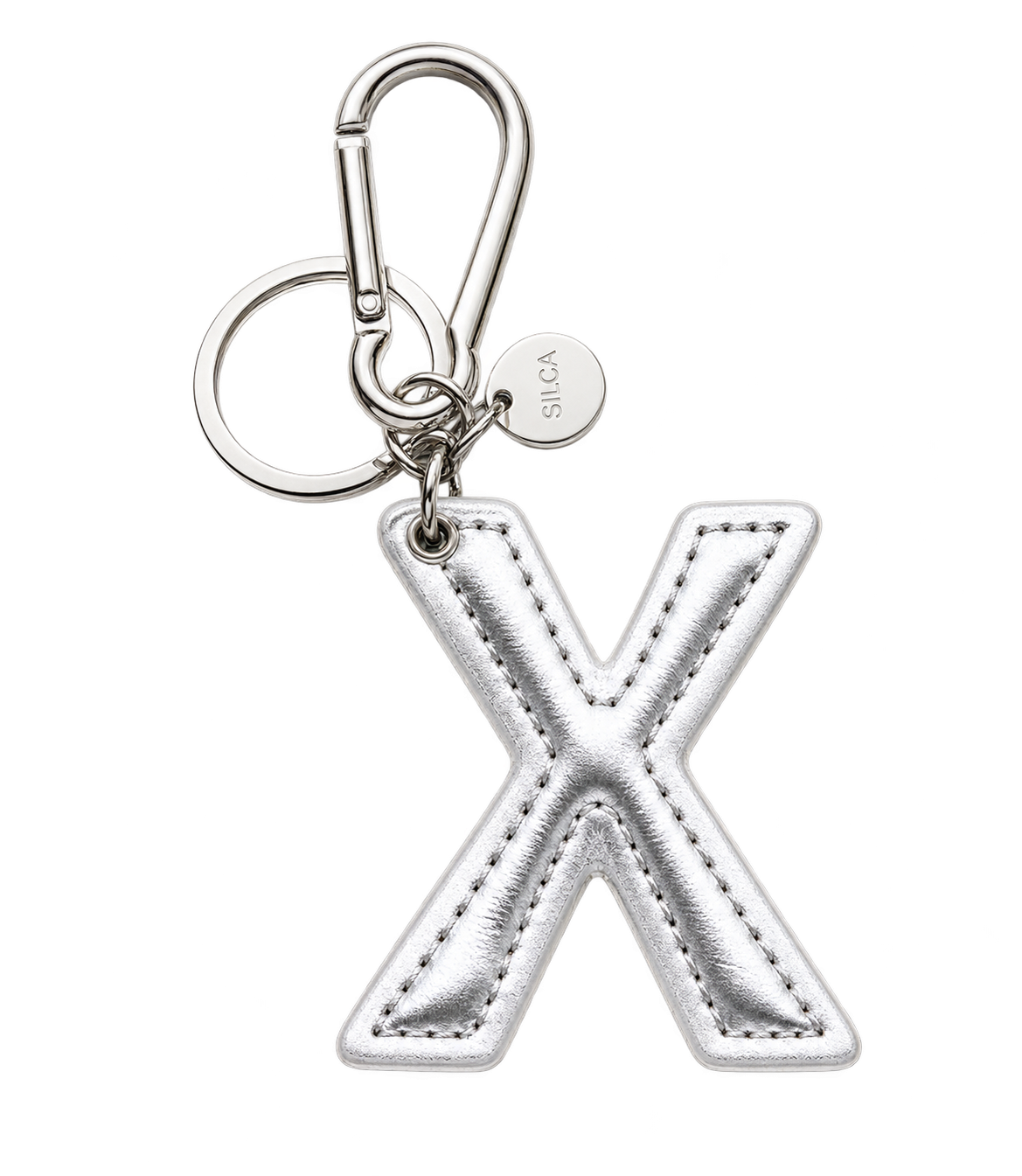 Schlüsselanhänger „X“ – Silber