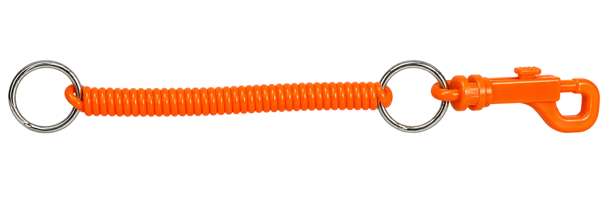 Spiral-Schlüsselanhänger mit Karabinerhaken