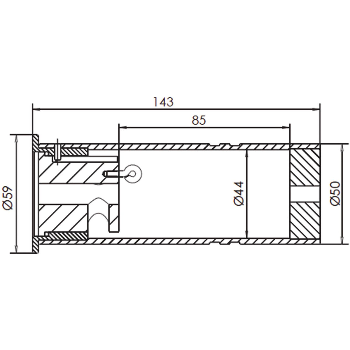 Rohrtresor RT 50 (Verschlussdeckel Aluminium)