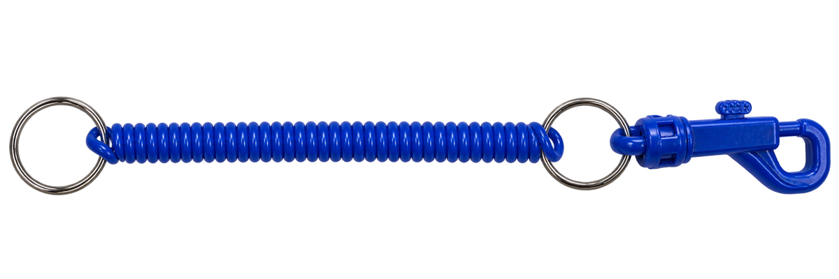 Spiral-Schlüsselanhänger mit Karabinerhaken