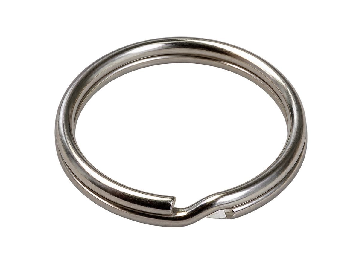 Schlüsselringe 18 mm – gehärteter Stahl, vernickelt (VE: 100Stück)